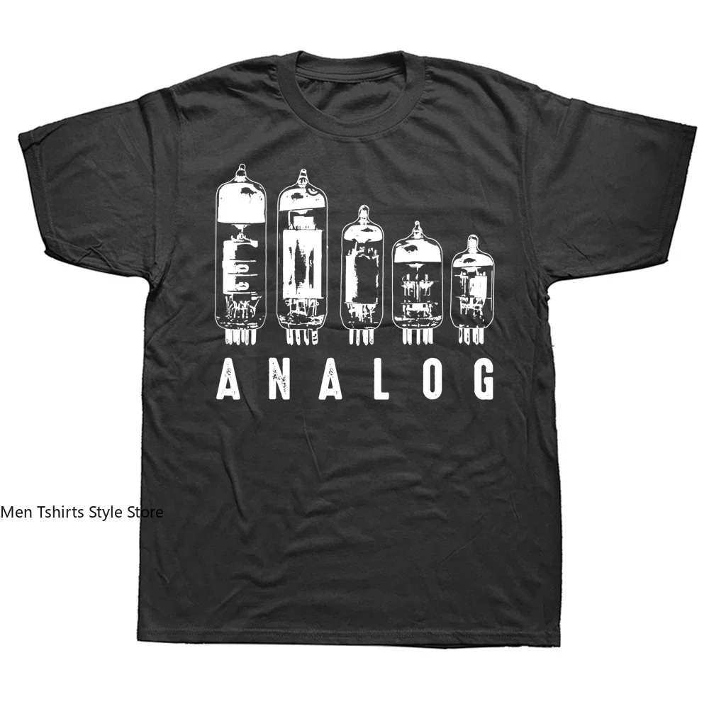 Novelty Cool Analog Vacuum Tubes Funny Electron Valve Lover T Shirts Streetwear Short Sleeve Birthday Gifts Summer Style T-shirt