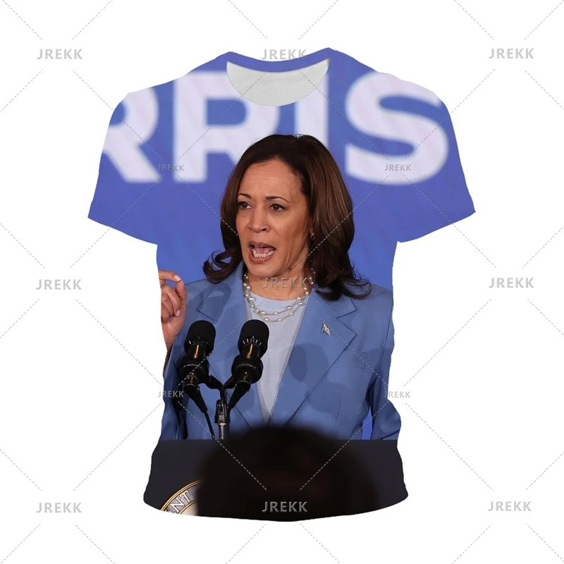 New In Kamala Harris T-Shirt Men United States Presidential Election Graphic T Shirts Fashion 2024 American Women Tee Shirt