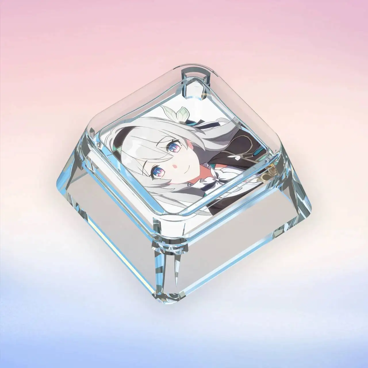 Firefly Keycaps Cute Anime Two-dimensional Personality Single Light-transmitting PC Clip-on Key Caps for MX Mechanical Keyboard