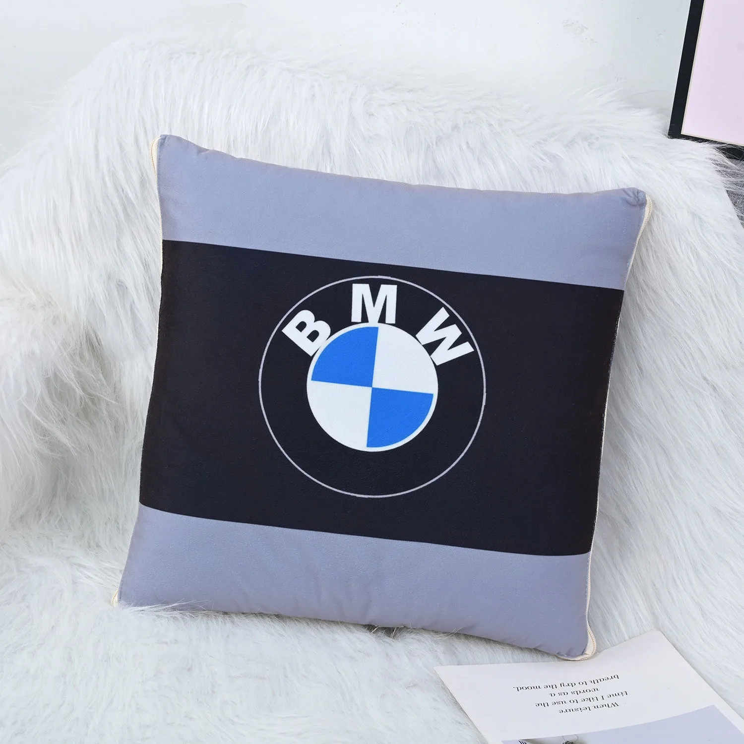 

Car Pillow Cushion Pillow 2-in-1 Multifunction Nap Cushion Blanket For BMW M 1 2 3 4 5 7 Series X1 X3 X4 X5 X6 X7 F10 F30 E46 E6