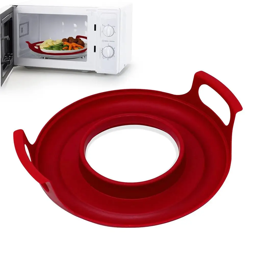 

Anti-deformed Microwave Plate Tray Easy to Clean PP Microwave Cool Home Cooking Supplies Kitchen Plate Microwave Plates Holder