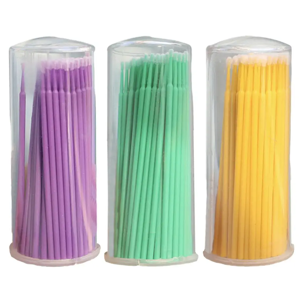 100-wattenstaafje Wegwerpreinigingsstick Multifunctionele mascaristokjes voor verlenging Persoonlijk gebruik Detailmodificatie Wenkbrauw