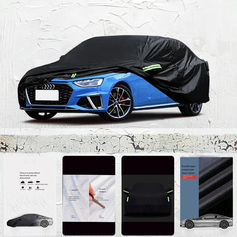 

For Audi-S4 Auto Anti snow Anti dust Anti-uv Anti peeling paint And Anti Rainwater 210t car cover Car cover protection