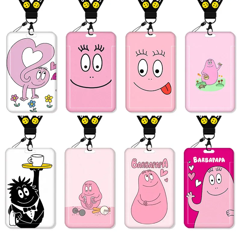 

Baba Card Cover Campus Card Certificate Work Card Key Chain Strap Lanyard Hanging Neck Cartoon Animation Peripheral Animation