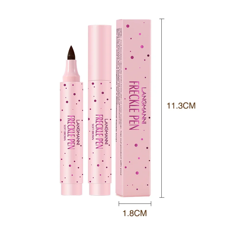 1PC 자연 가짜 주근깨 펜 방수 얼굴 갈색 아이 라이너 도트 스팟 펜 메이크업 방수 도트 스팟 펜 메이크업 도구 척