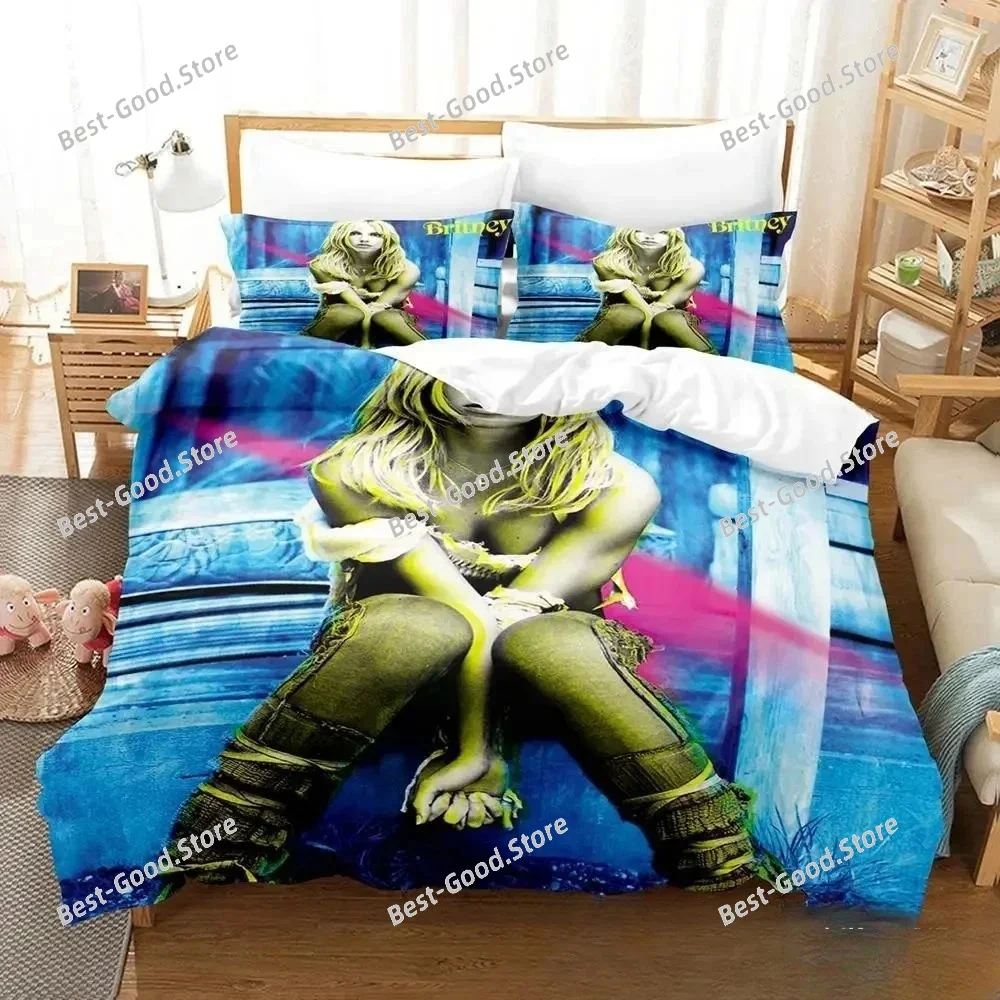 New 3D Printed Singer B-Britney Spears Bedding Set Boys Girls Twin Queen King Size Duvet Cover Pillowcase Bed Boys Adult Bedroom