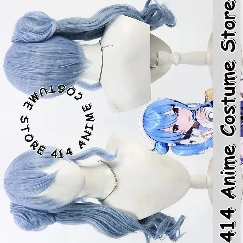 

Game & Anime Hoshimachi Suisei Cosplay Wig hololive Heat-Resistant Fiber Synthetic Hair