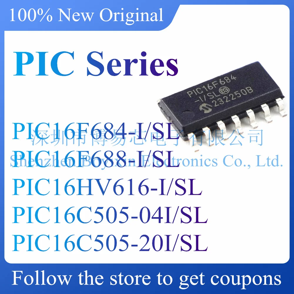 

NEW PIC16F684-I SL PIC16F688-I SL PIC16HV616-I SL PIC16C505-04I SL PIC16C505-20I SL.Original genuine.