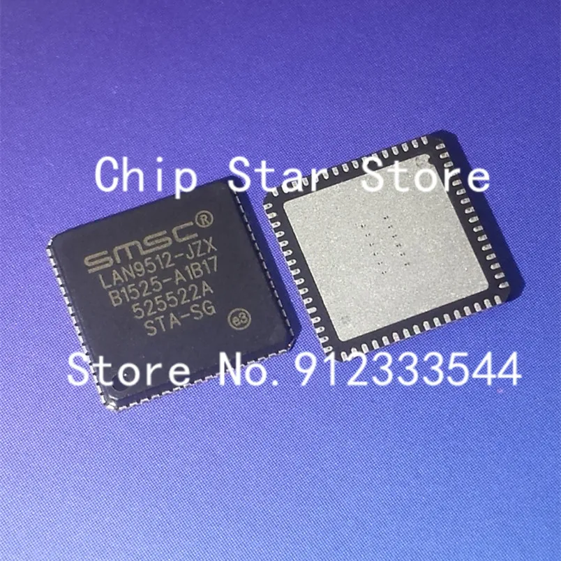 5-50pcs  LAN9512-JZX LAN9512-JZX-TR LAN9512 QFN64 USB HUB/ETHERNET CONTROLLER 100MBPS 100%New And Original
