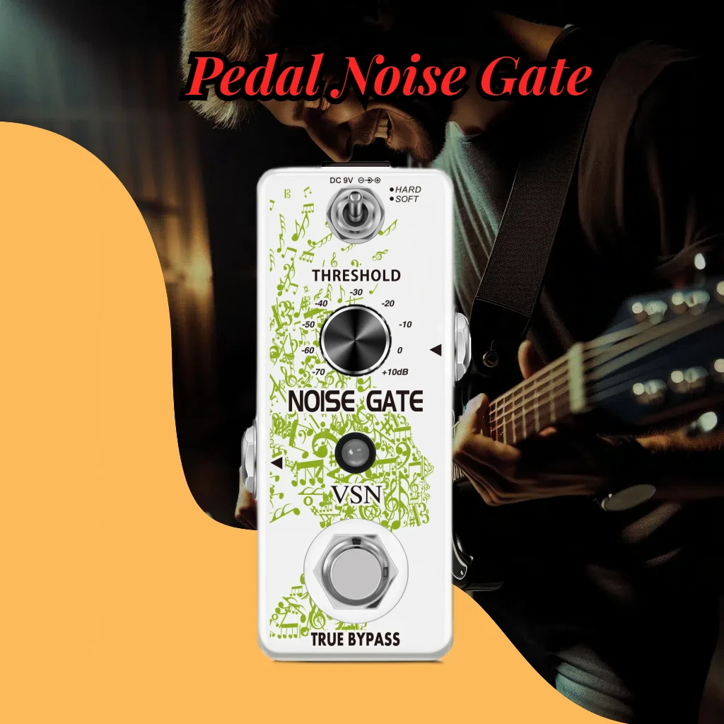 Rowin Guitar Noise Gate Pedal Noise Killer Pedals Noise Suppression Effects Fonte Isolada Pedais Noise Reduction Reducor