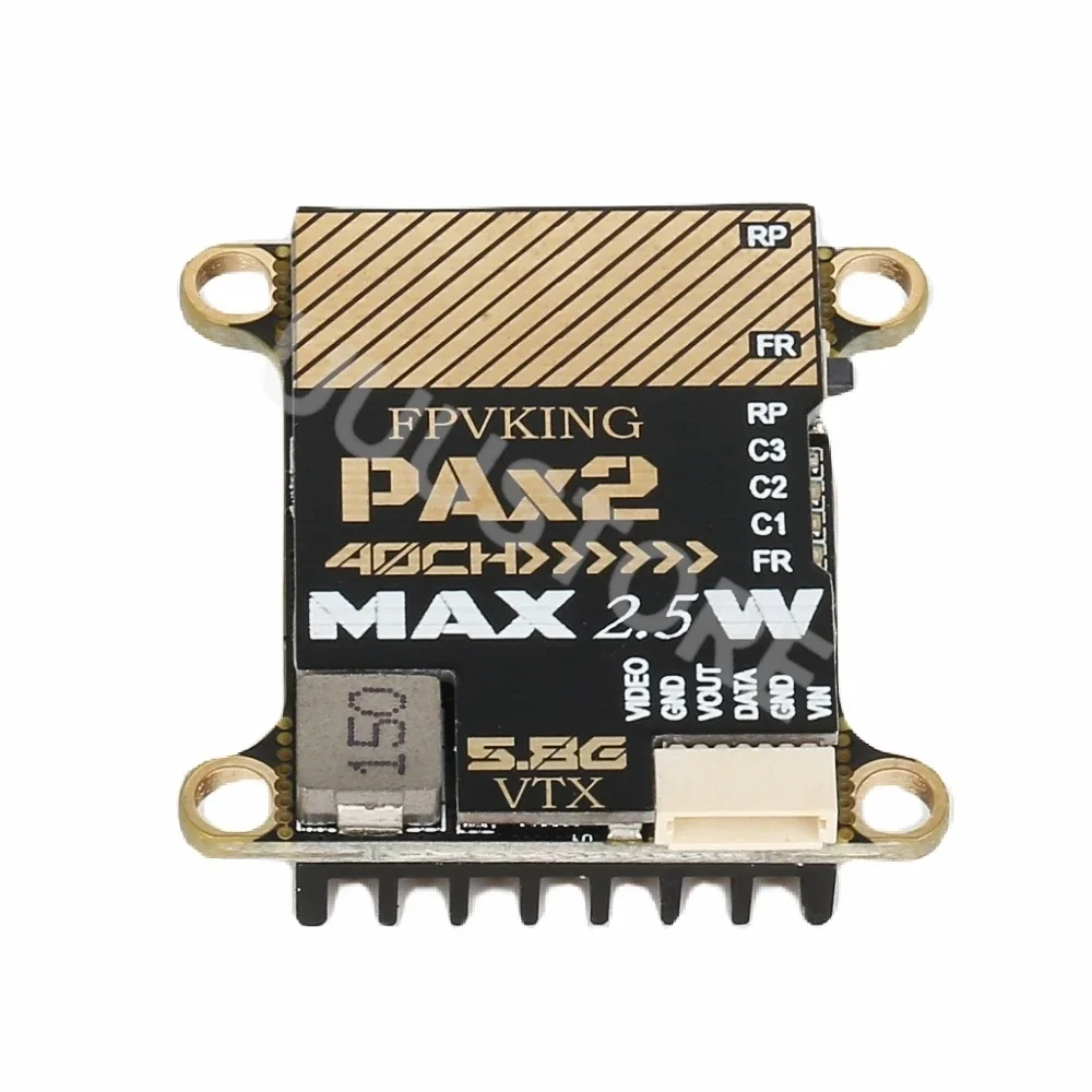 

FPVKING 5.8G 2.5W 5.8Ghz 40CH VTX 25mW/400mW/800mW/1500mW/2500mW Switched Smart Audio FPV Transmitter For RC FPV Racing