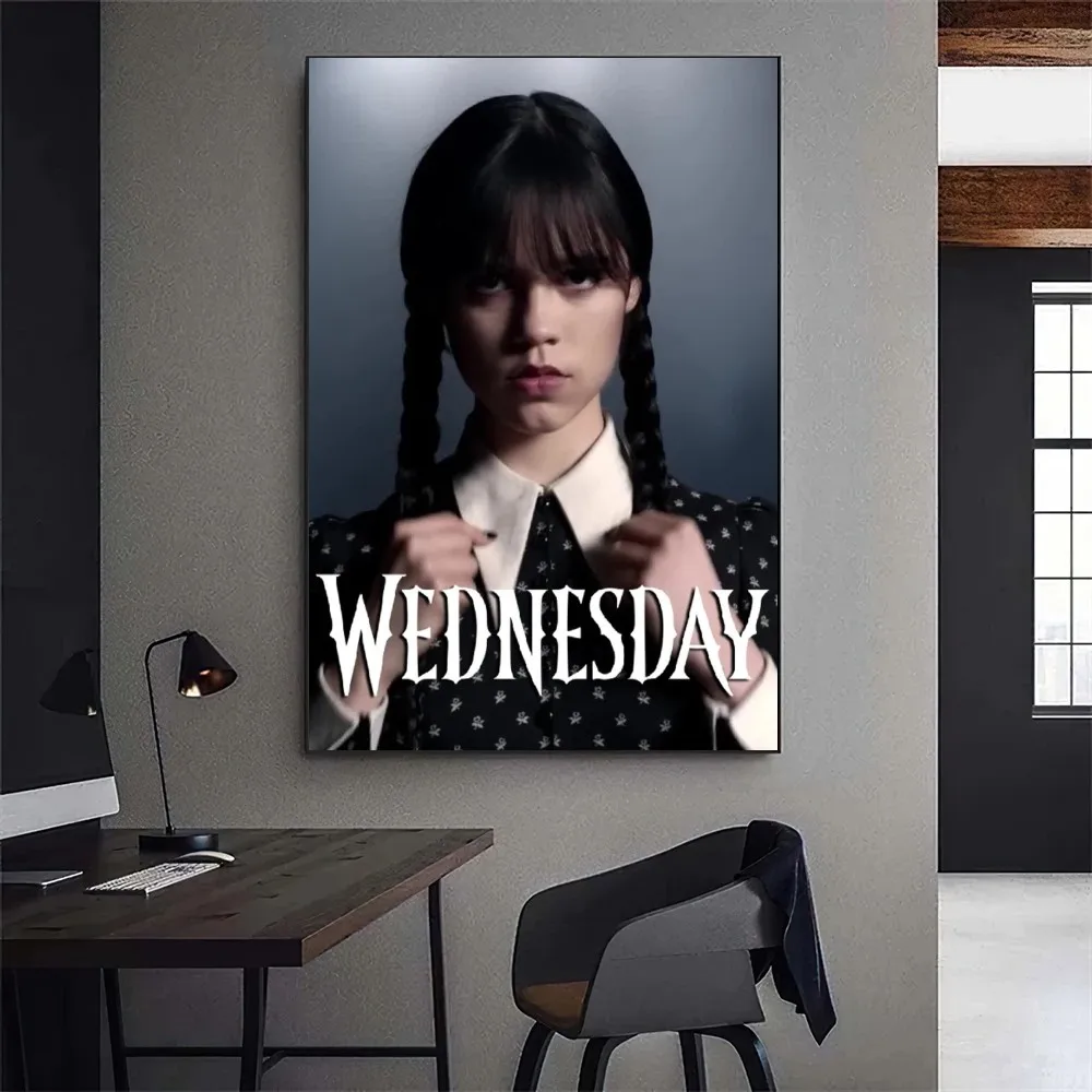 W-Wednesday Poster Gallery Prints Wall Decals Home Decor Decoration Self Adhesive Living Room Sticker