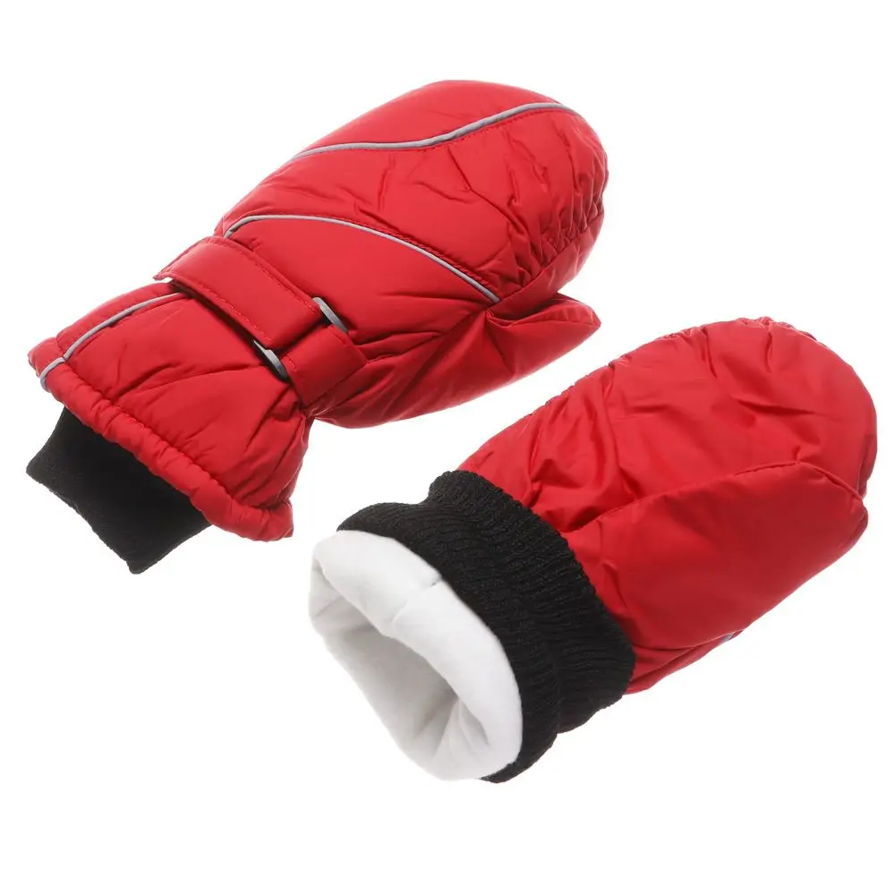 Nueva moda espesar cálido invierno nieve Snowboard guantes de esquí manopla de manga larga a prueba de viento impermeable