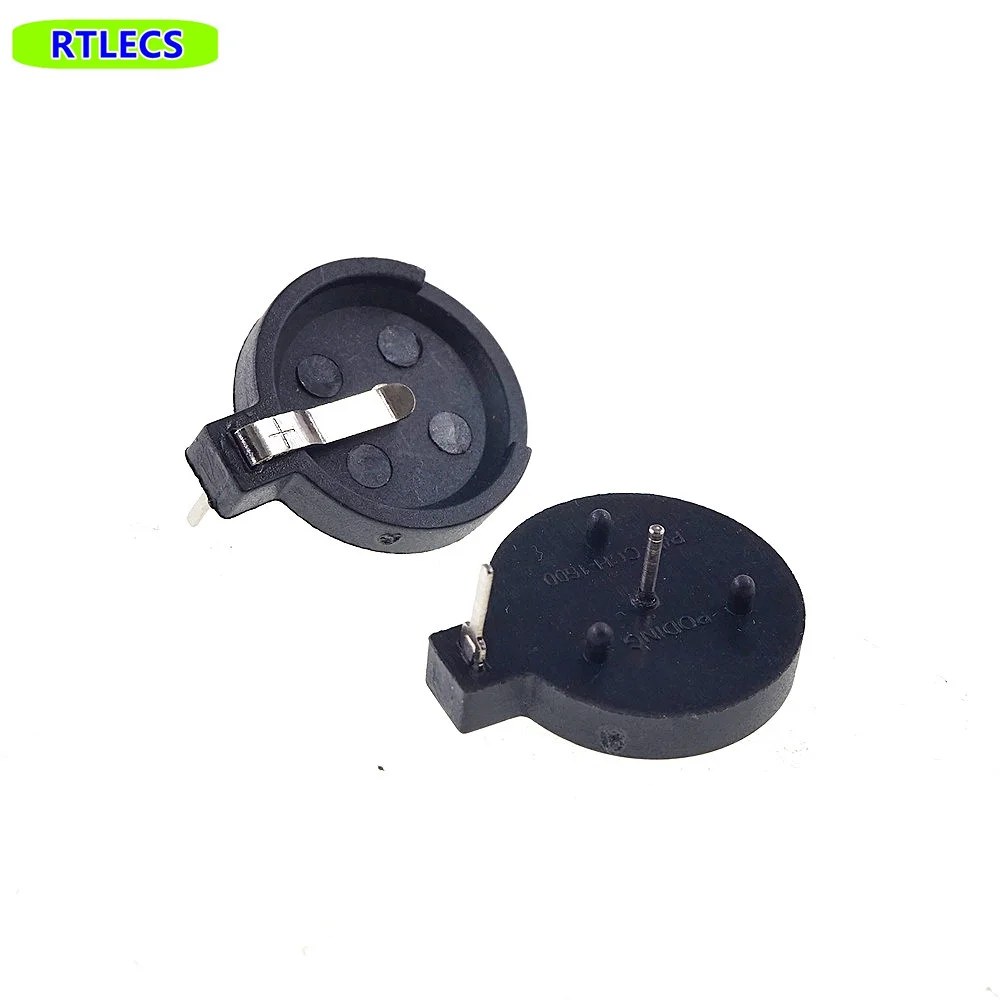 CR1620 CR1612 CR1616 Battery Button Cell Holder Case Holder Connector DC Power Socket through holes PCB Solder