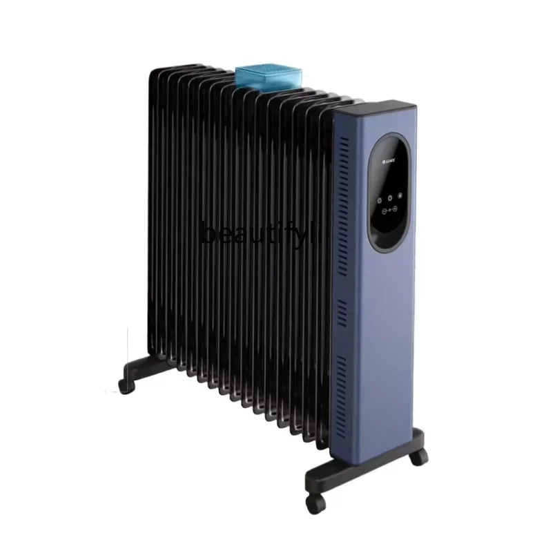 E132 Household intelligent power saving heater graphene electric oil tin bedroom light sound heater