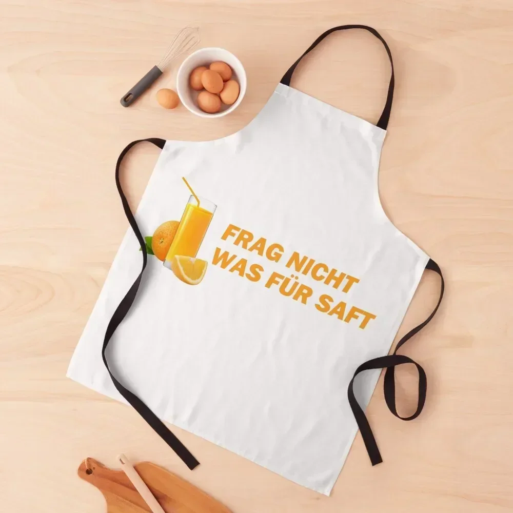 Frag nicht was für Saft - Money Boy Memes Apron Kitchens For Men barber uniform kitchen jacket woman Cute Kitchen Apron