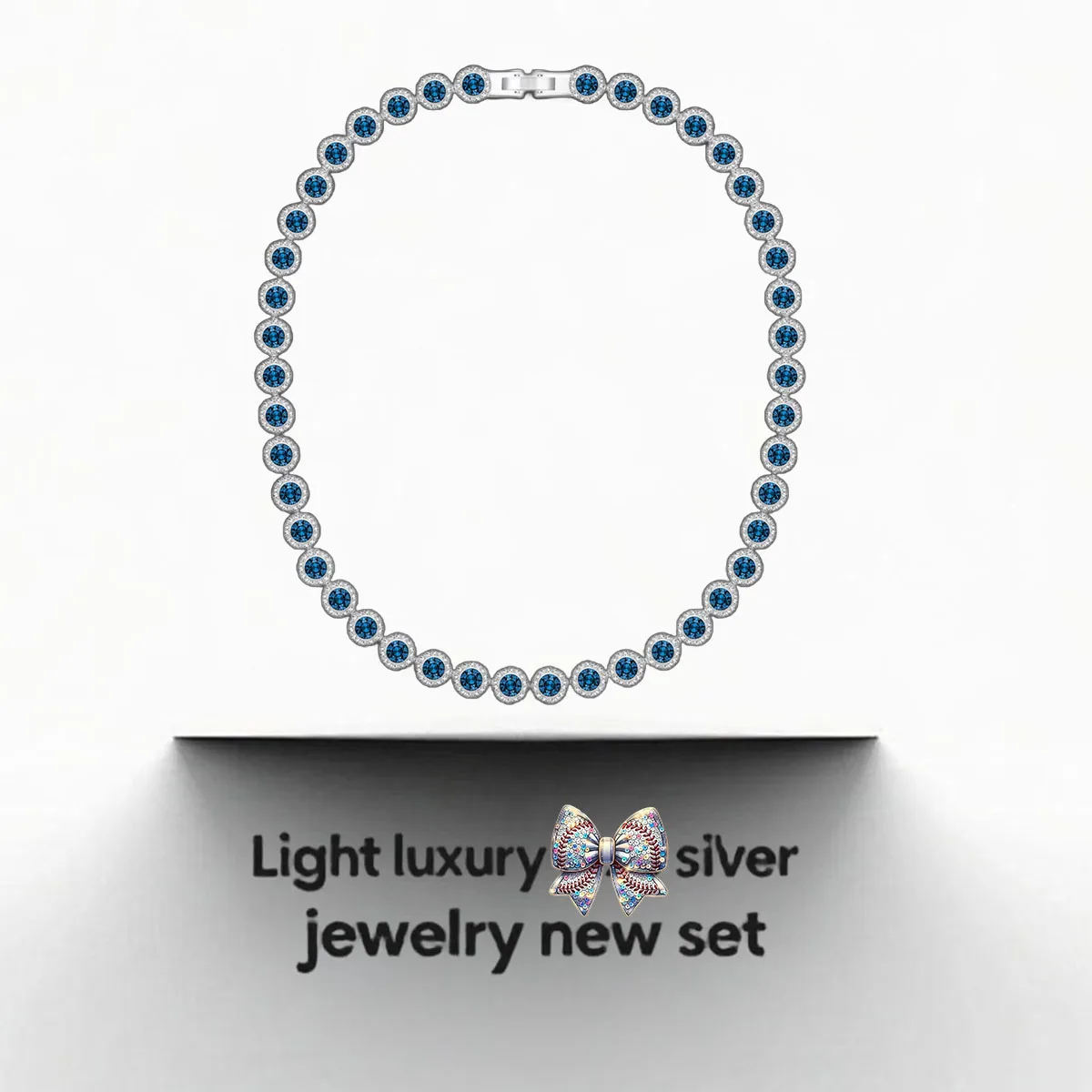 

2025 New Blue and Silver Jewelry Necklace Pendant, Feel The Gentle Protection of The Sea, Pure Dreams
