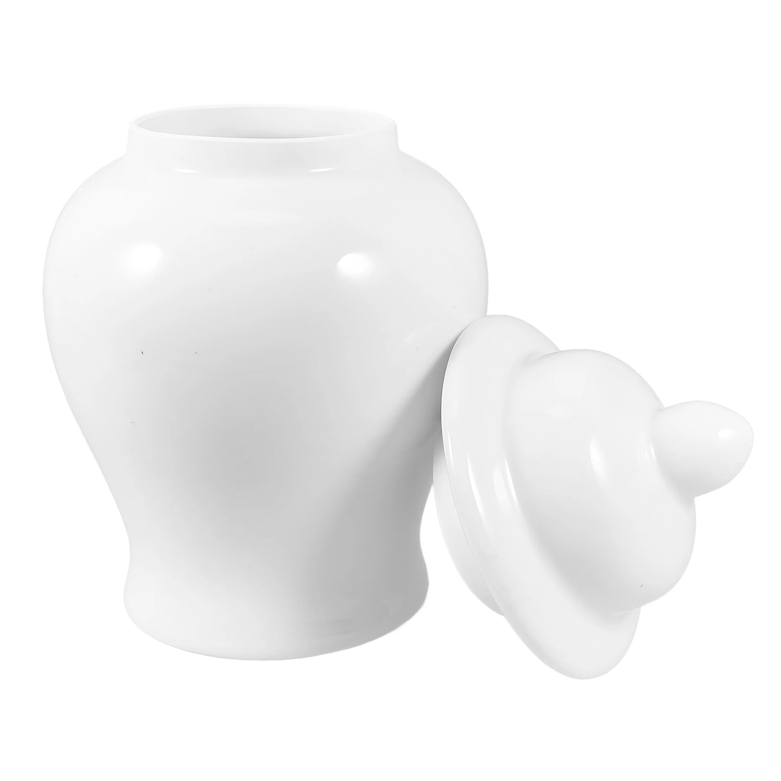 

White Ceramic Jar Porcelain Jar With Lid Home Decor Decorative Jar Ornament Coffee Canister Container Storage Cookie Jar