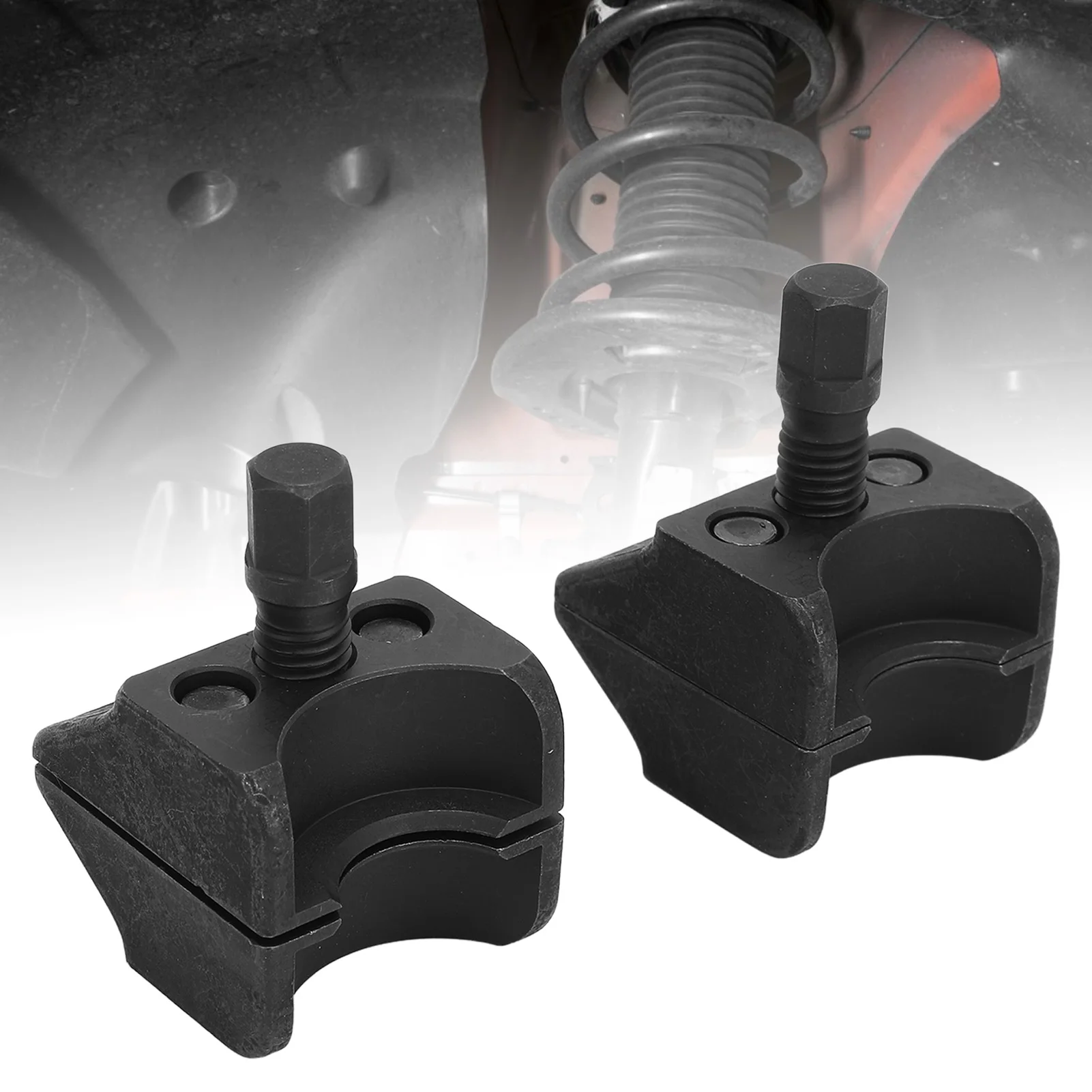 

2PCS Suspension Strut Spreader Tool with Wrench Steel Effortless Installation Universal Fit Steering Knuckle Hub Spreader