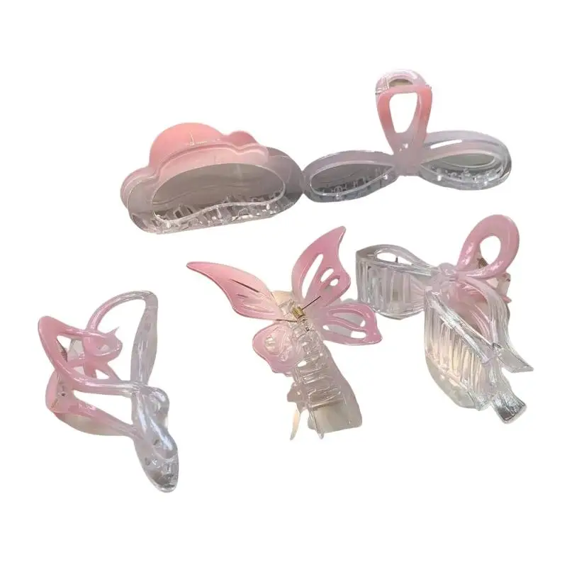 1 Stück Gradient-Schleife Große Haarspange für Damen Elegante Haarklammer Modische Mädchen-Haarklemme Haaraccessoires – Detail 6