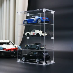 Acrylic display box for 1:32 model car dustproof clear toy car storage box Building block racing car storage cabinet openable
