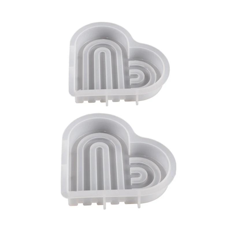 

Coasters Resin Mold,Heart Coasters Molds for Resin Casting,Epoxy Resin Tray Mold Drop shipping