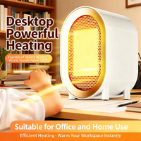 Electric Fan Heater For Room Winter 1200W Fast Heating Bathroom Living Room Office Desktop Portable PTC Ceramic Warm Air Blower