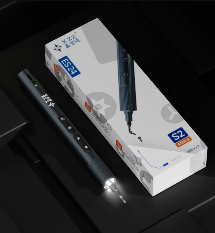 XZZ-ES24 عزم دوران مزدوج قابل للتعديل مفك كهربائي لفتح الهاتف المحمول ، 24 بت مفك البراغي ، أداة إصلاح الدقة
