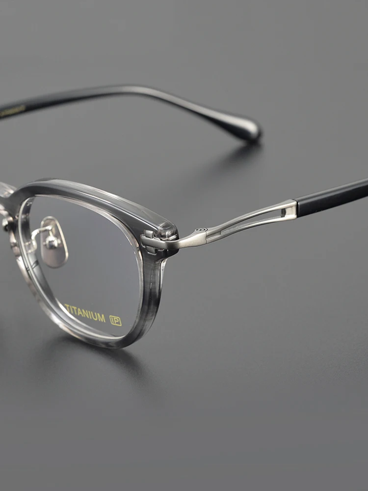 Classic Thick Acetate Glasses Frame for Men Optical Prescription Custom Eyewear Retro Women Myopia Reading Vintage Eyeglasses