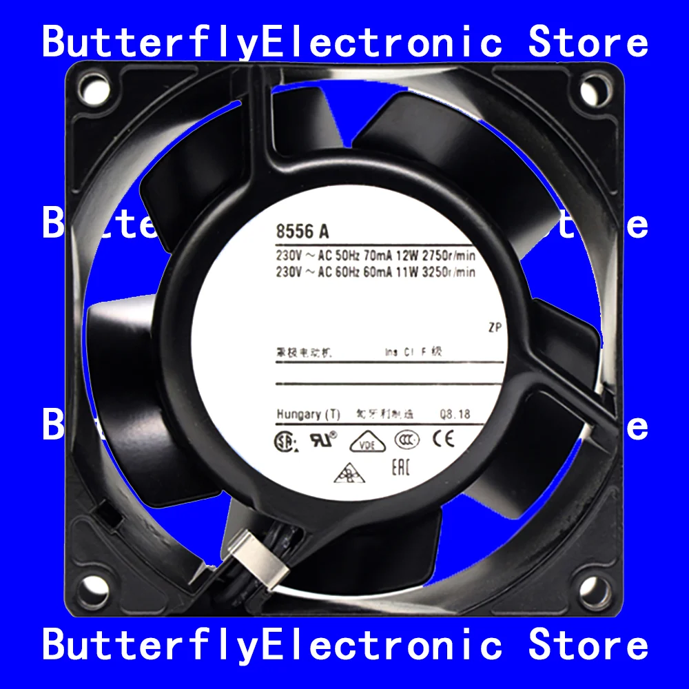 

НОВЫЙ ОРИГИНАЛЬНЫЙ 8556A 8556 A 230 В переменного тока 12/11 Вт 8038 80*80*38 мм ОХЛАЖДАЮЩИЙ ВЕНТИЛЯТОР