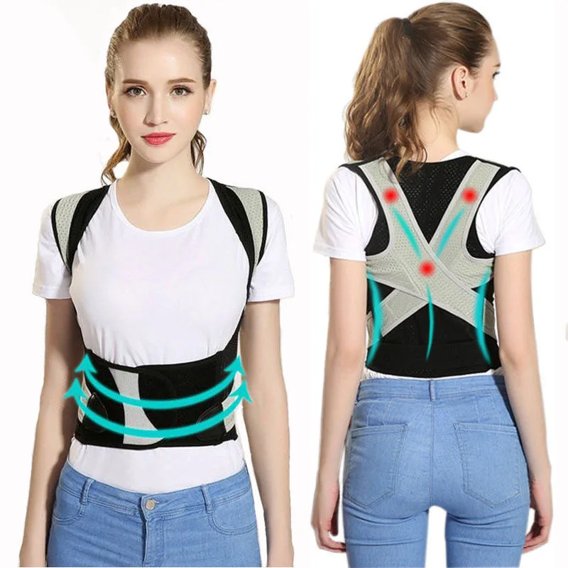 

Hunchback Posture Corrector Female Male Back Corset Spine Brace Support Lumbar Shoulder Posture Correct Belt Back Posture Belt