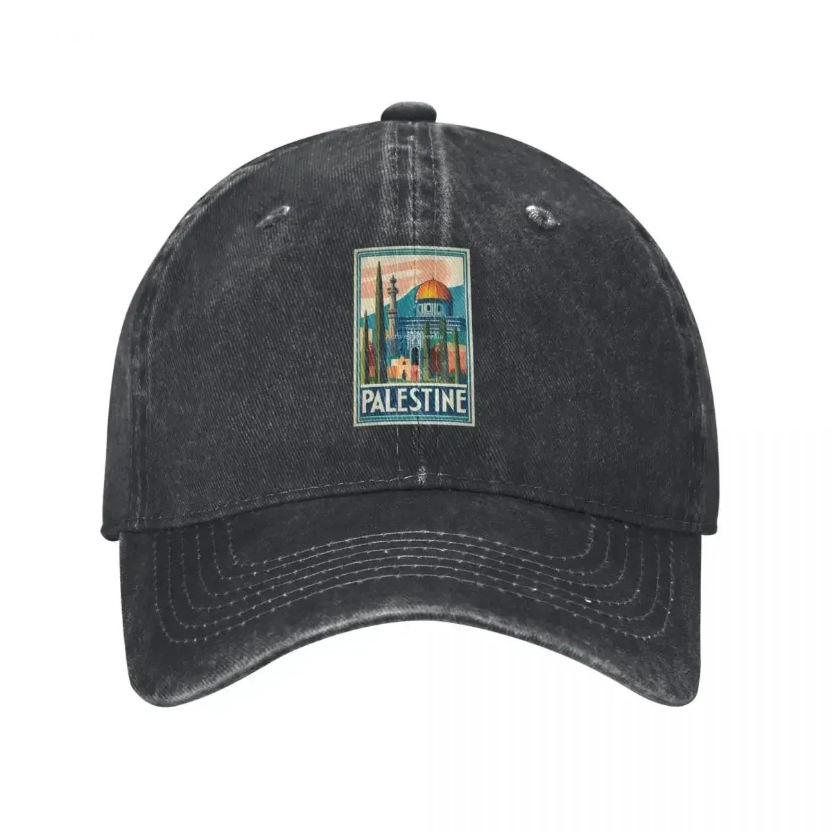 New Vintage Jerusalem Poster Baseball Cap Couple Women Sun Visors Dad Hats Summer Streetwear Tennis Skate Snapback Cap