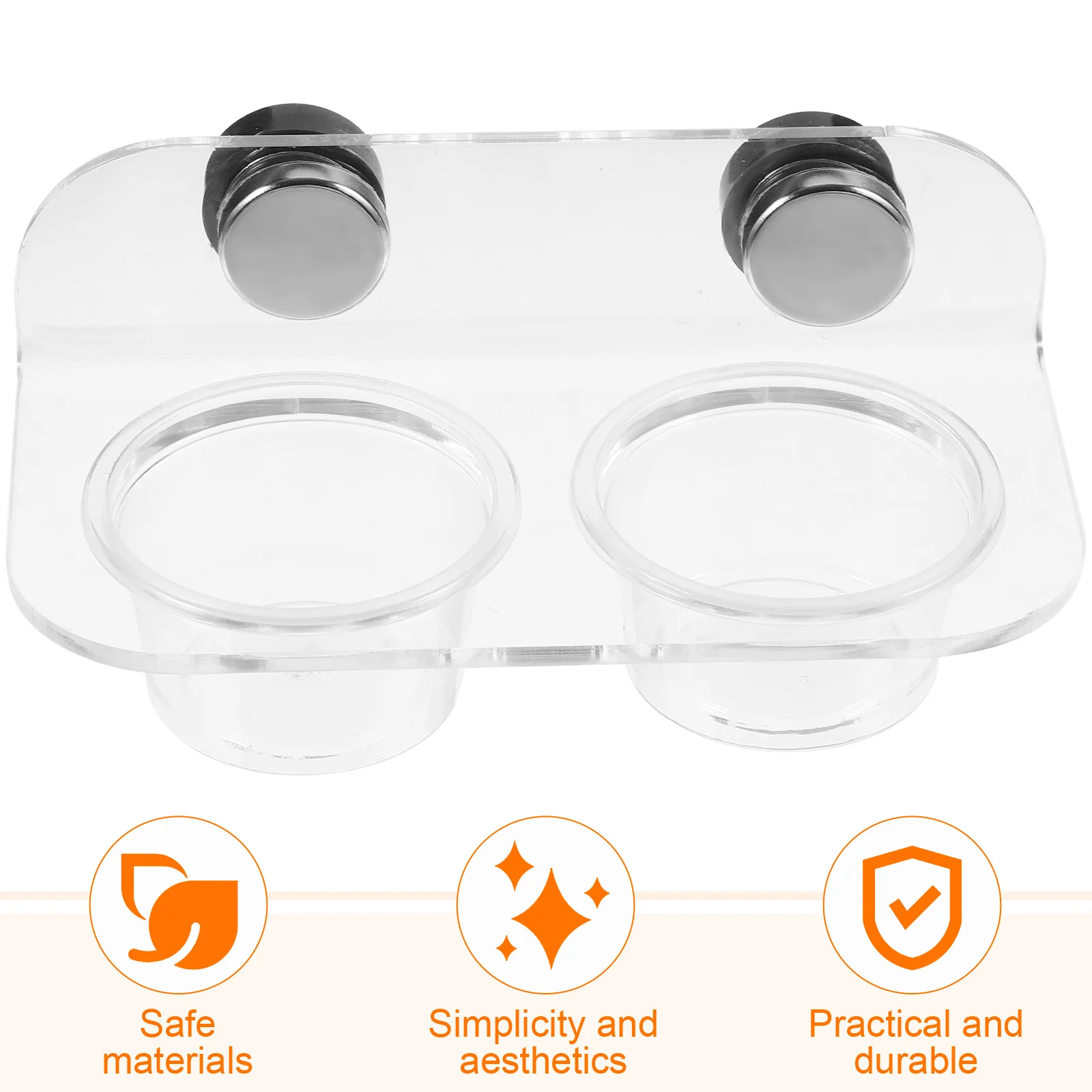 

1Set Gecko Feeder Ledge Magnetic Reptile Food Bowl Scratch Resistant Daily Use Water Dish for Terrarium Pets Reptile Feeder