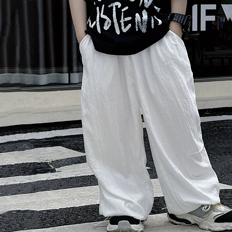 

Boys' Thin Pants Summer Casual Trousers Kids Fashion Sweatpants 2025 New Children's Solid Loose Straight Pants 2-10 Years Old