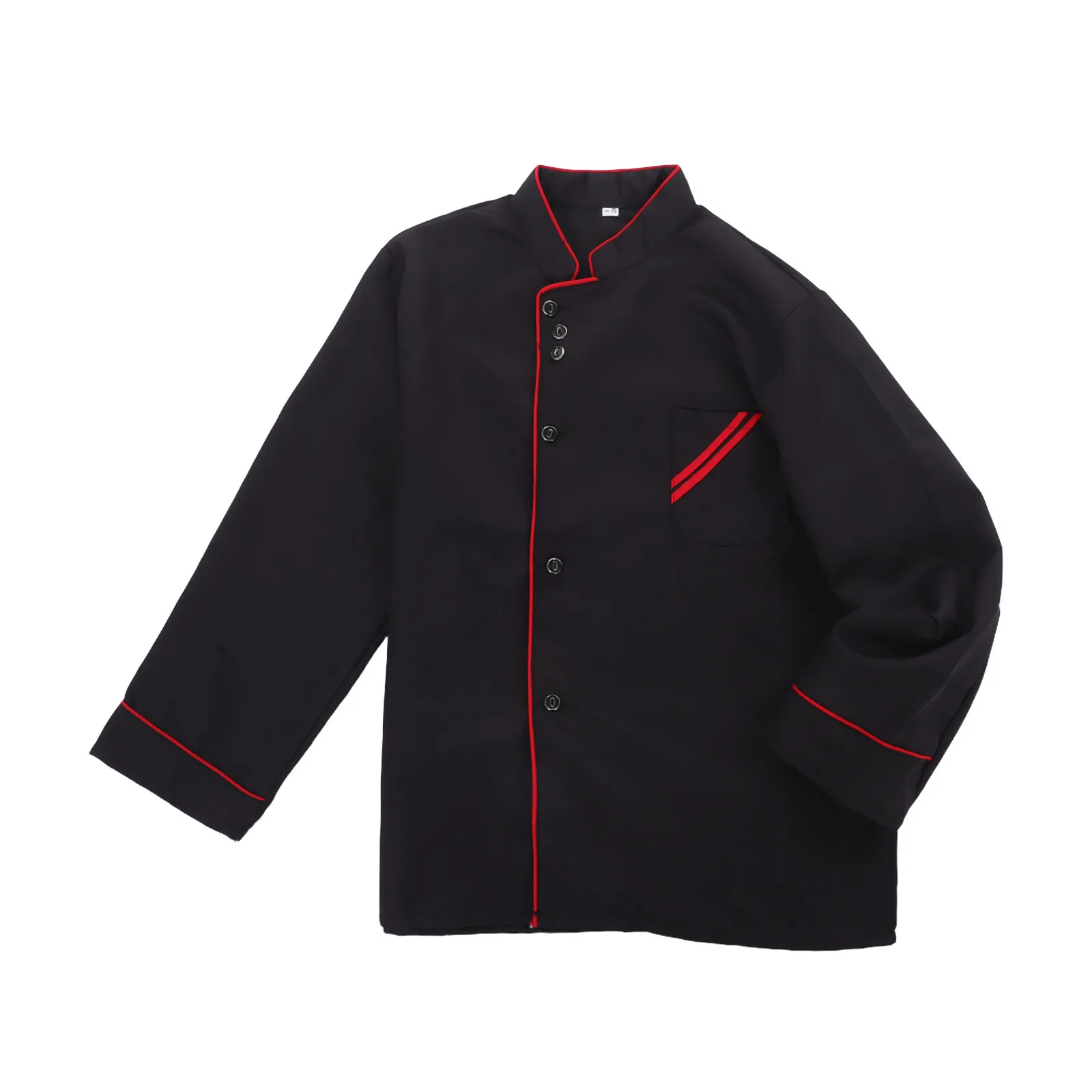 

Long Sleeve Unisex High Quality Breathable Wearproof Kitchen Jacket for Hotel Restaurant Bakery Catering Staff Size