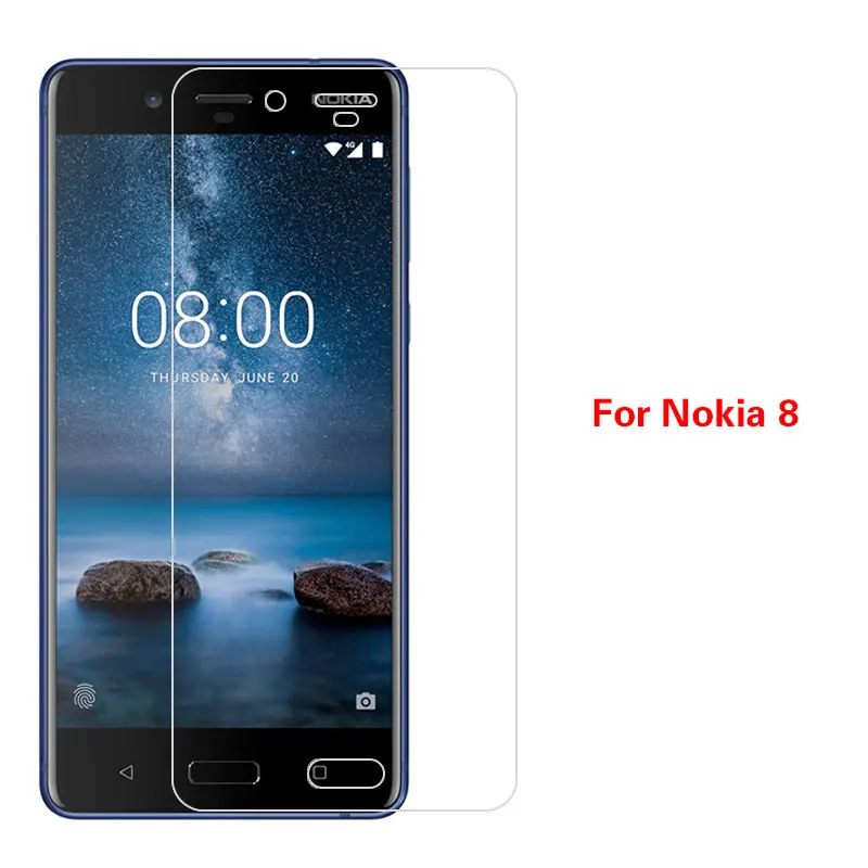 Front Tempered Glass Film For Nokia 2.1 640xl 950xl 1020 3 5 6 7 8 X6 6.1 Plus Screen Protector Clear Film With Cleaning Tools