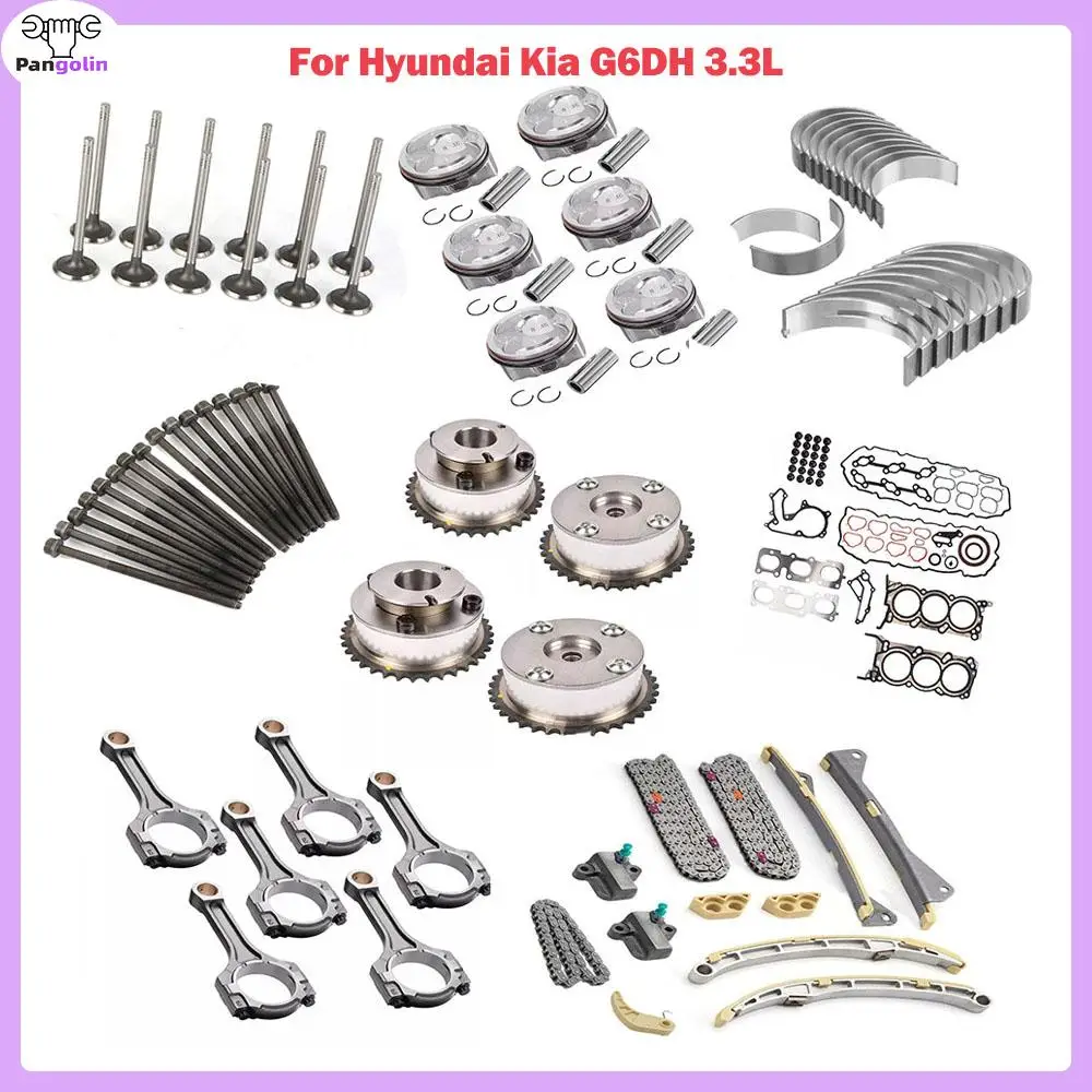 Engine Reconstruction Overhaul Kit G6DH For 2011-2019 Hyundai Kia 3.3L 23510-3L100 24410-3CGA3 24370-3CGA0 23041-3CFA0 New