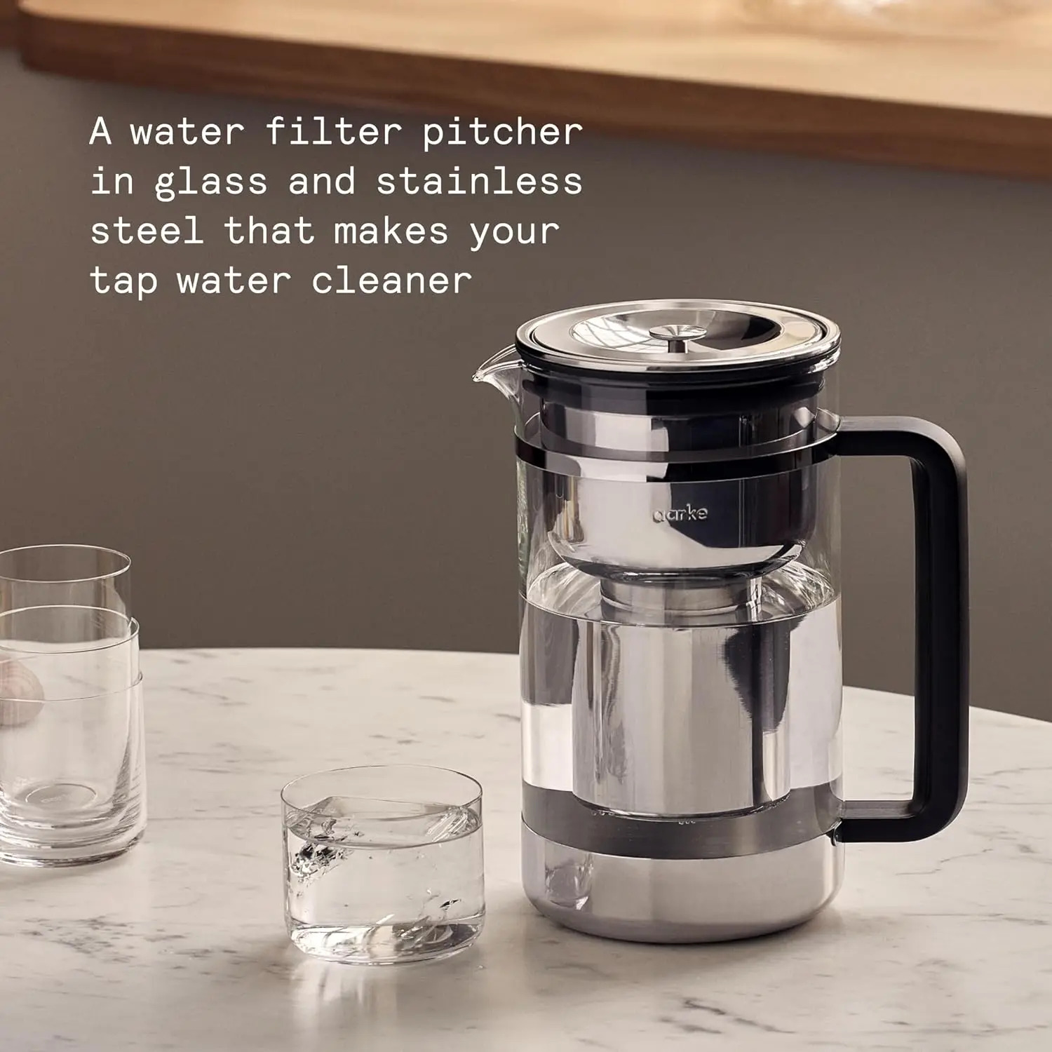 94Oz Glass Water Filter Purifier Bundle Pure Refills 3 Pack Steel Filter Included BPA Free 4 Refill Granules Filters Heavy Metal
