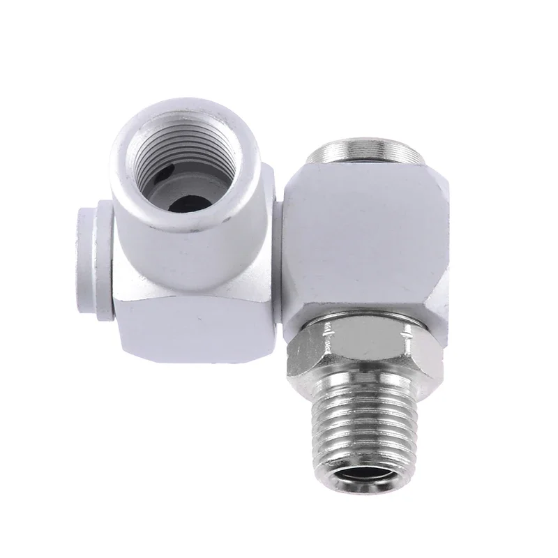 1/4" Air Swivel Adapter Pneumatic Conversion Universal Joints 360 Degrees Rotate Universal Joint For Pneumatic Connectors 5