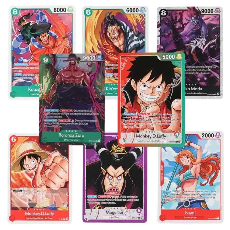 Nowa Gorąca Wyprzedaż 40/300 Szt. Anime ONE PIECE karta TCG OP-05 Luffy Zoro Shanks Kolekcjonerska Karta do Targów dla Dzieci Prezent Zabawki