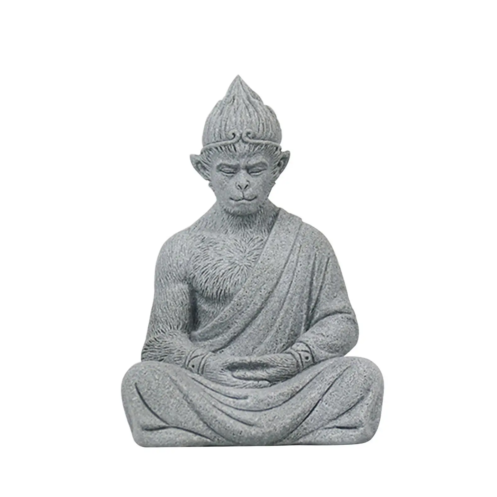 Monkey Buddha Statue Sun Wukong Sculpture Desk Ornament Housewarming Buddhist