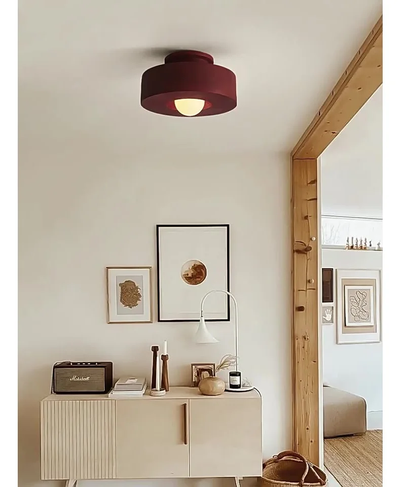 

Nordic - Style Ceiling Light for Entryway, Corridor & Balcony - Simple Wabi - Sabi Design for Hallway, Cloakroom, Study & Be