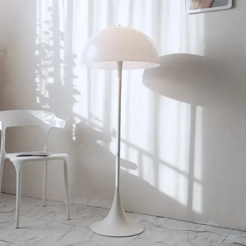 Imagem -03 - Nordic Danish Designer Led Mushroom Floor Lamp Branco Quarto Leitura de Cabeceira Iluminação Decorativa Fixture Art Sala de Estar Estudo