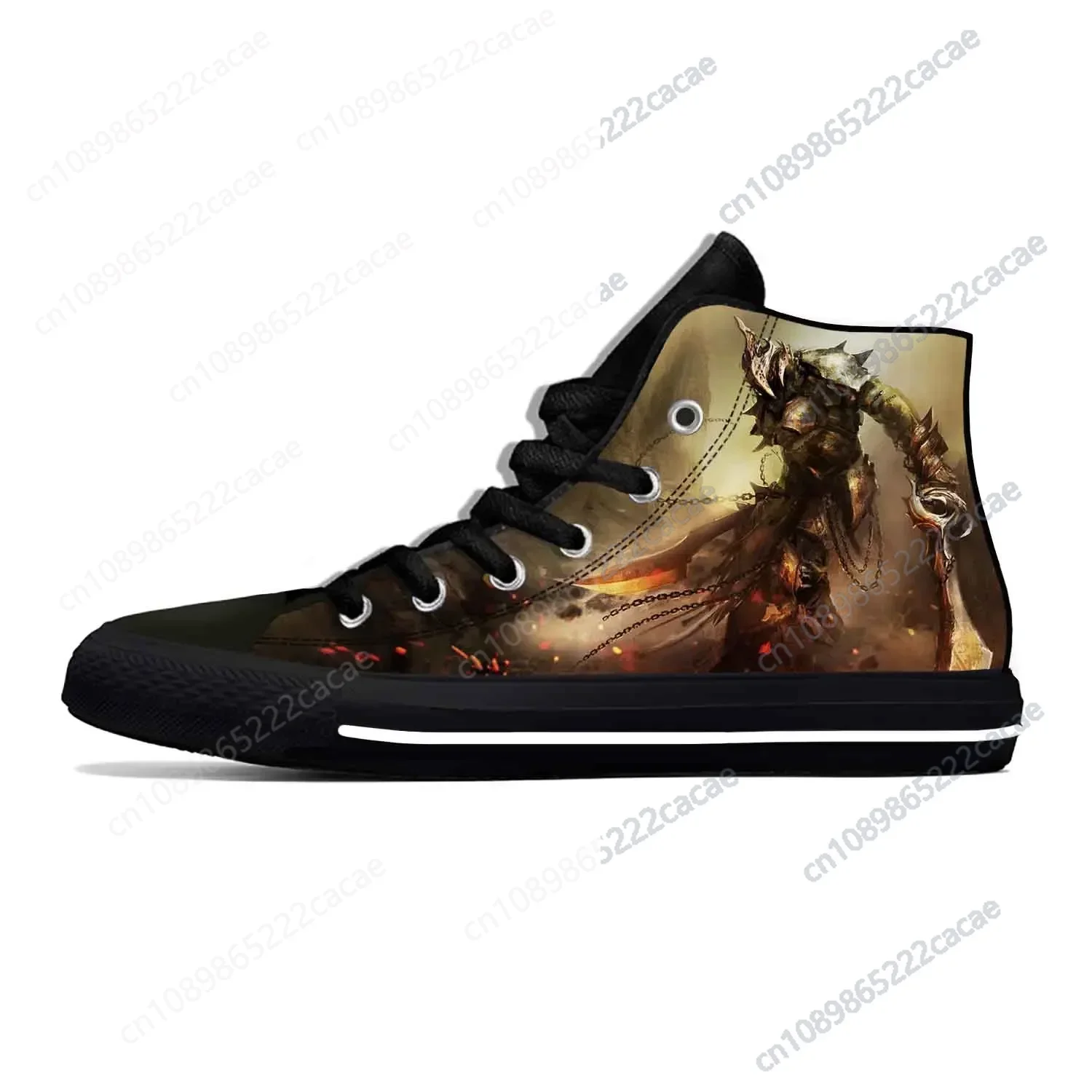 

Souls Anime Manga Cartoon Game Artorias Cool Dark Casual Cloth Shoes High Top Lightweight Breathable 3D Print Men Women Sneakers