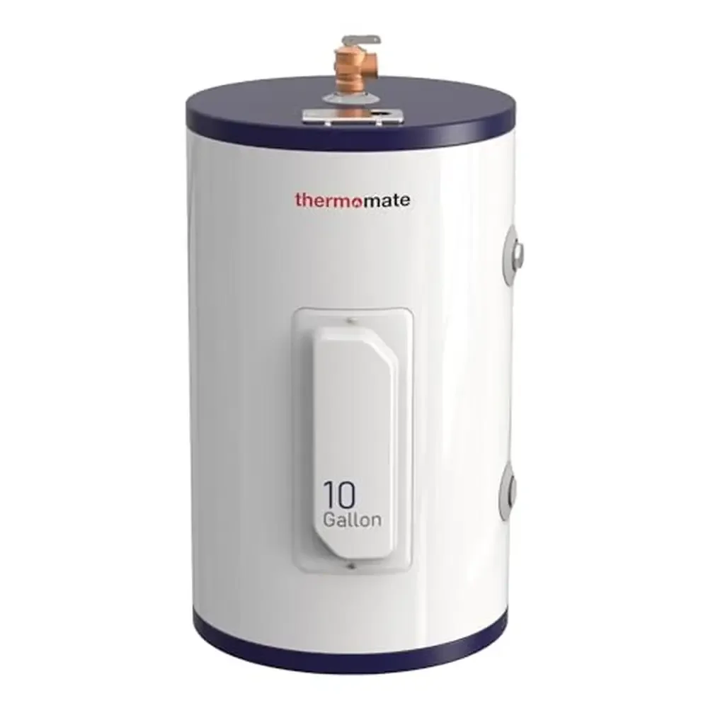 Compact 10 Gallon Electric Point of Use Tank Water Heater 1500W 120V Ideal Sink Dishwasher RV Boat Adjustable Thermostat