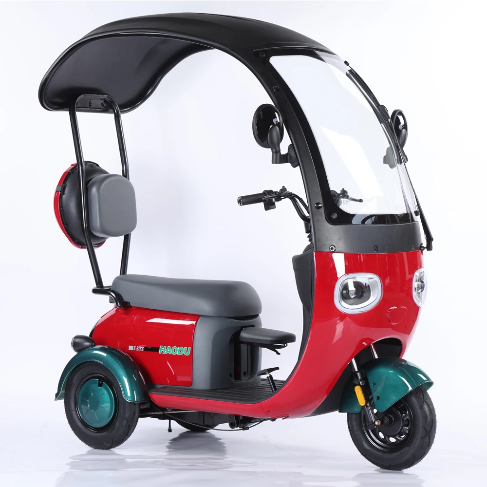 

Most Popular 60v 800w Electric Scooter 3 Wheeled Tricycle with Open Roof for Adults