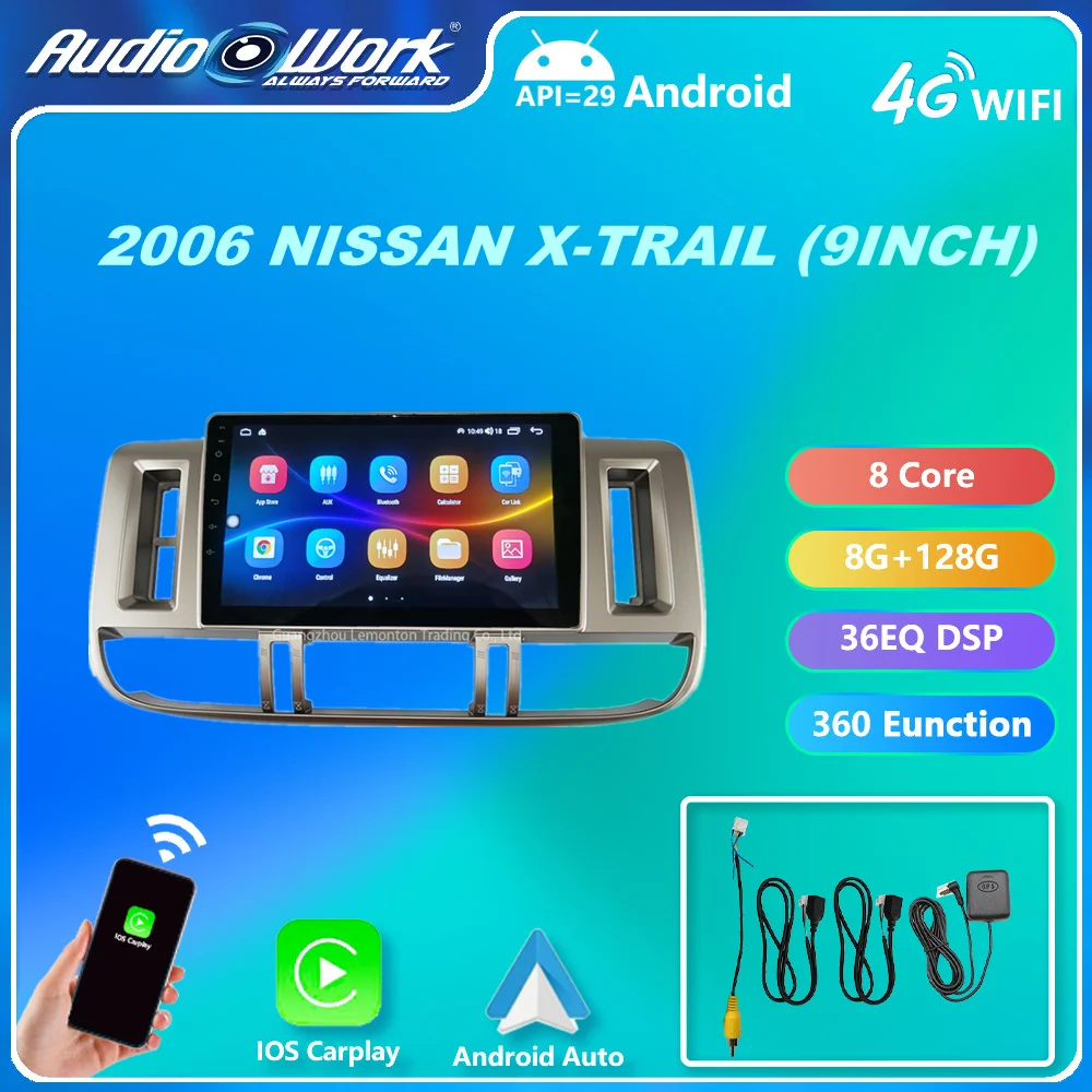 

2 Din Android Autoradio Navigation System Car Dvd Player Touch Screen Radio Stereo For 2006 NISSAN X-TRAIL