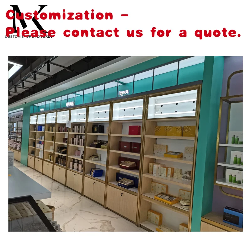 

custom.High End Luxury Cosmetics Retail Kiosk Design Interior Sale Display Cabinet Island Cabinet Customization