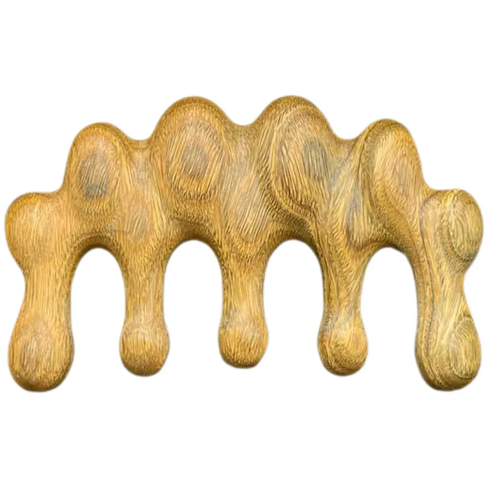 

Premium Gua Sha Comb Sandalwood Wide Tooth Head Massage Comb for Scalp Care Acupoint Relief and Blood Circulation Stimulation