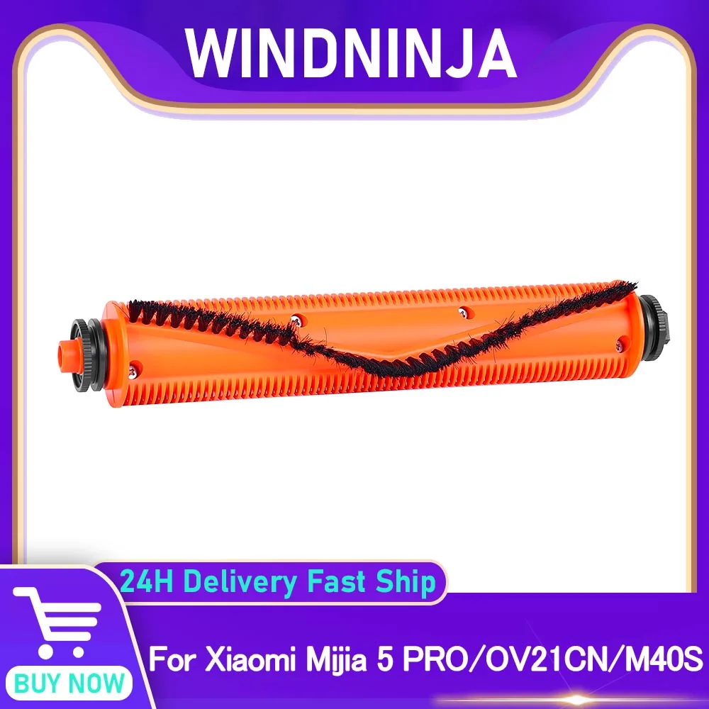 

Основная щетка для Xiaomi Mijia 5 PRO M40S OV21CN, робот-пылесос, насадка для твердого пола, анти-запутывающая роликовая щетка с отделкой, детали N98R